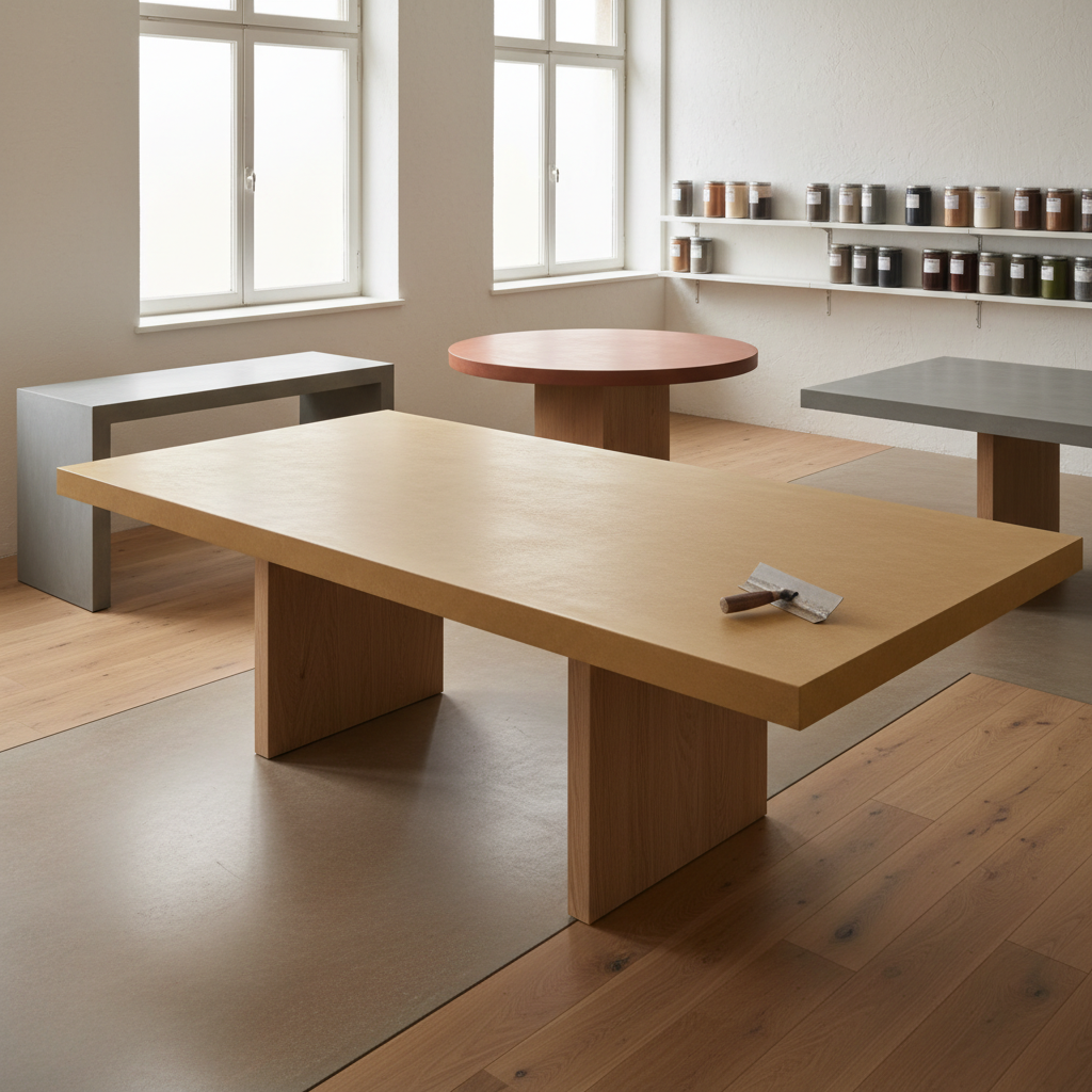 Fabrication de tables en béton : guide expert 2026