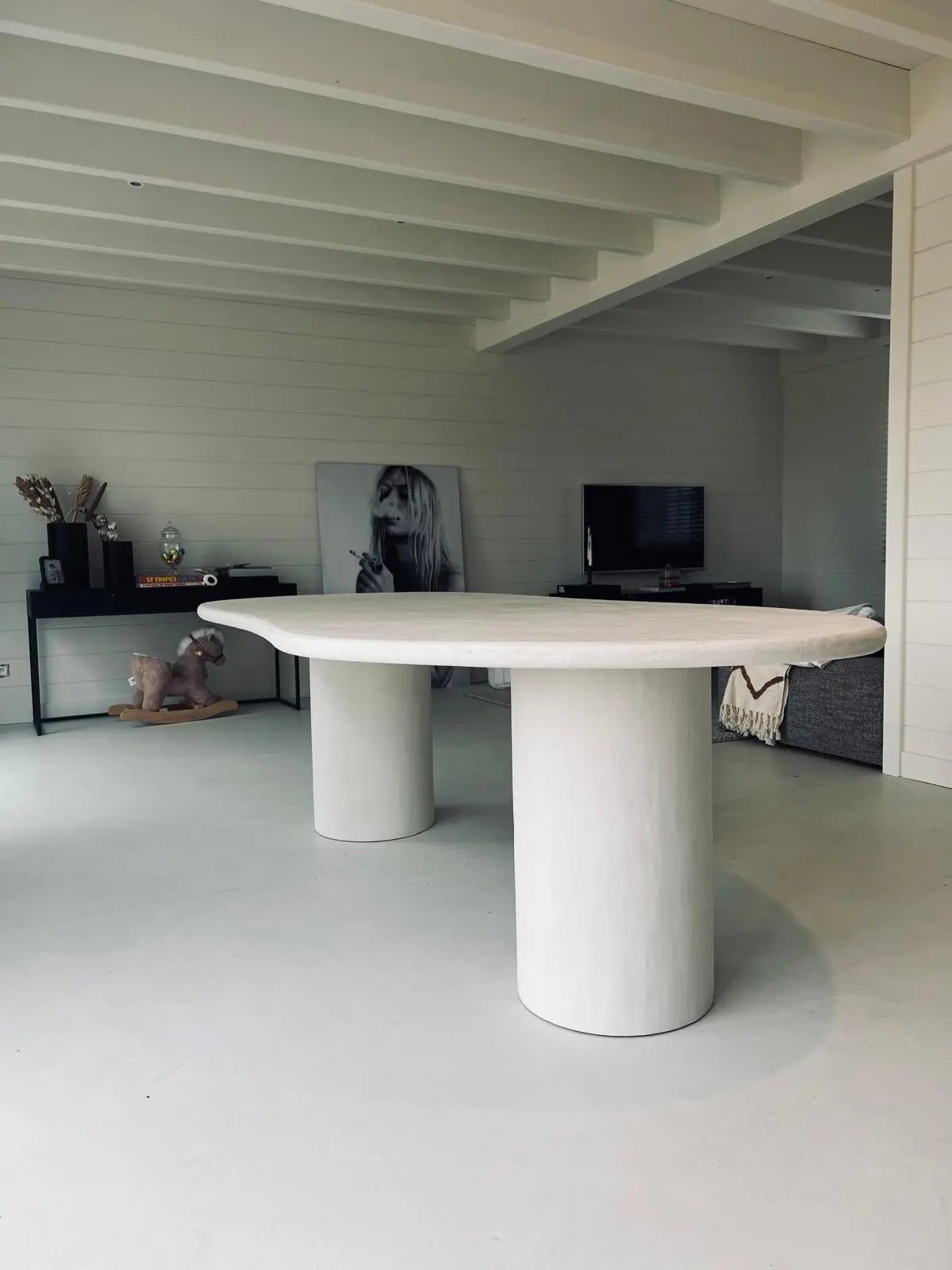 Table en Mortex® – Nuage pied double - NUAGE