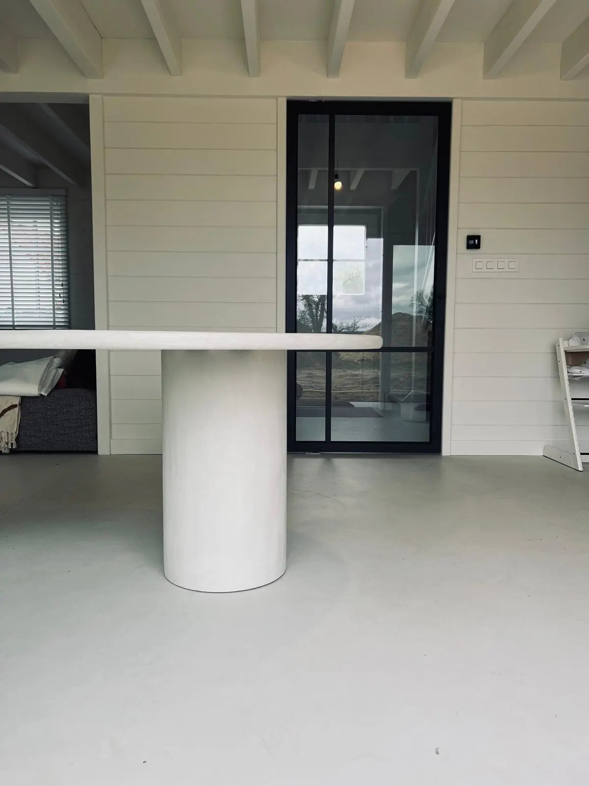 Table en Mortex® – Nuage pied double - NUAGE