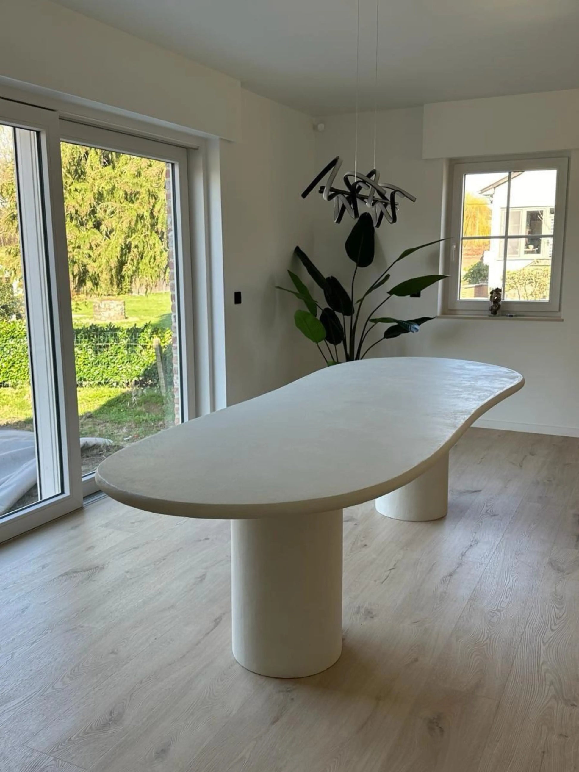 Table en Mortex® – Nuage pied double - NUAGE