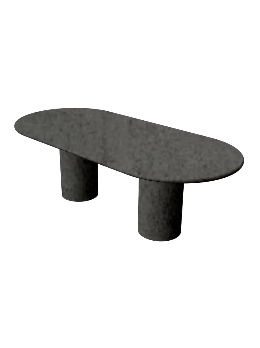 Table en Mortex® Bernard pied double Nuage