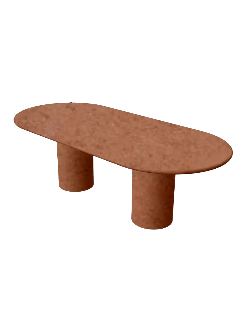 Table en Mortex® Bernard pied double Nuage