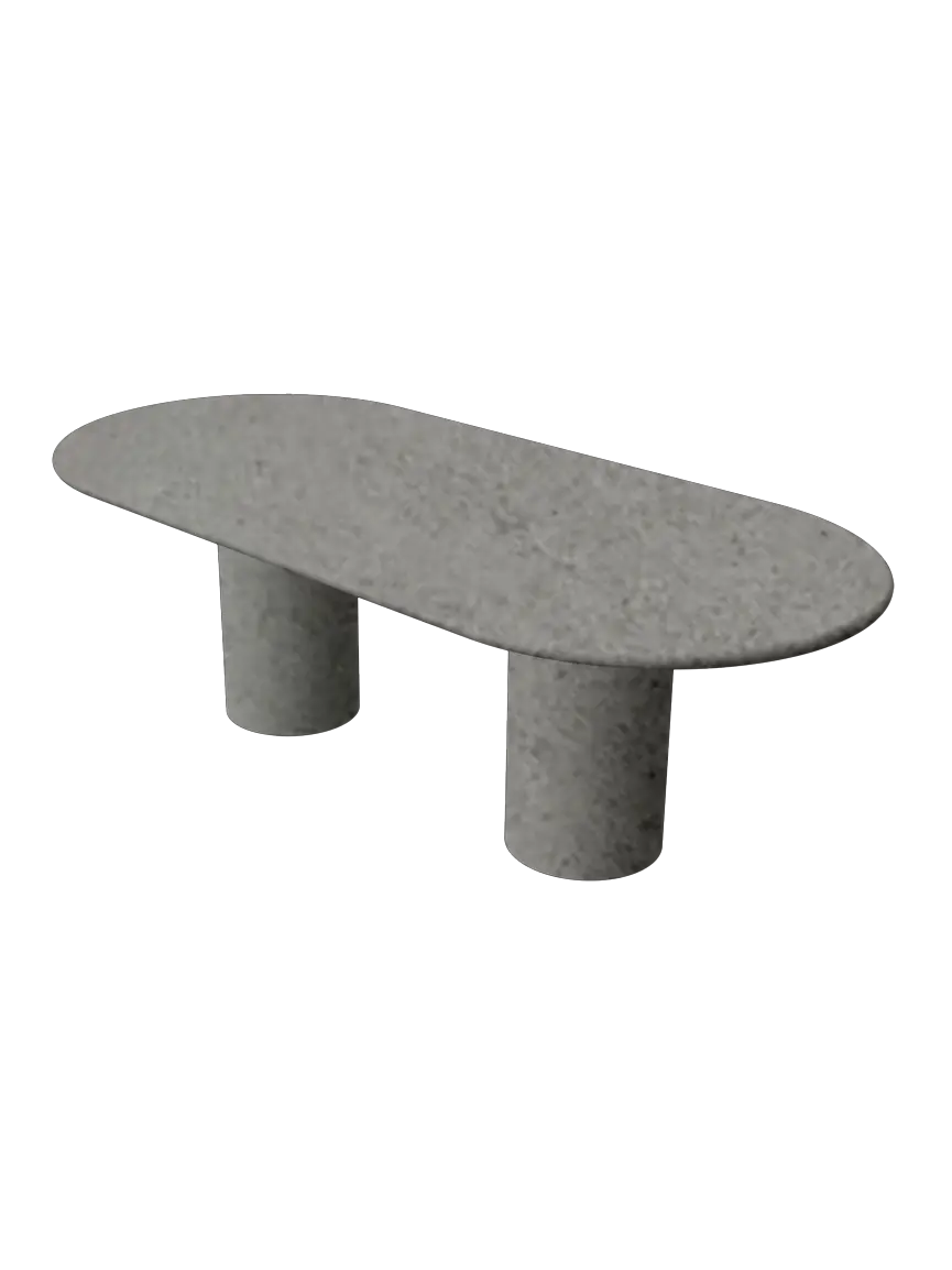 Table en Mortex® Bernard pied double Nuage