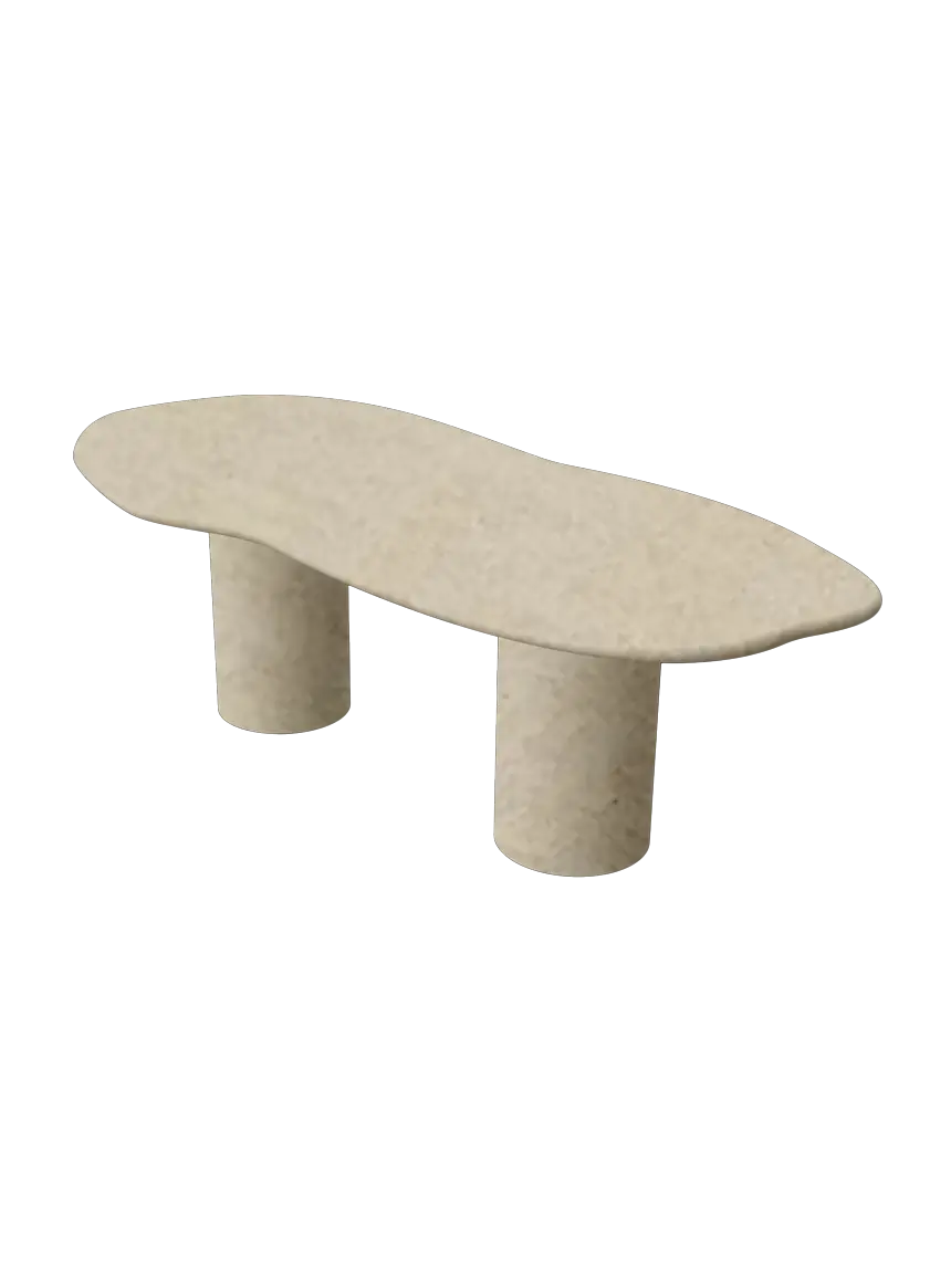 Texture minérale Mortex® — table à manger Charlotte Nuage