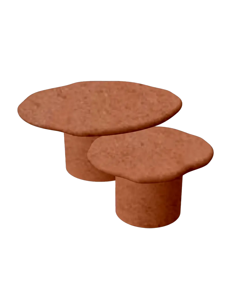 Table en Mortex® Fleur Gigogne Nuage