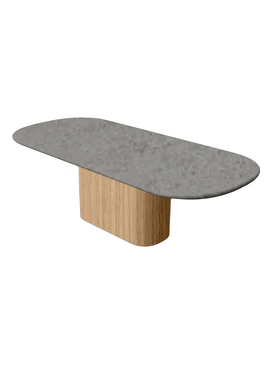 Table en Mortex® Hyppolyte Chêne Nuage