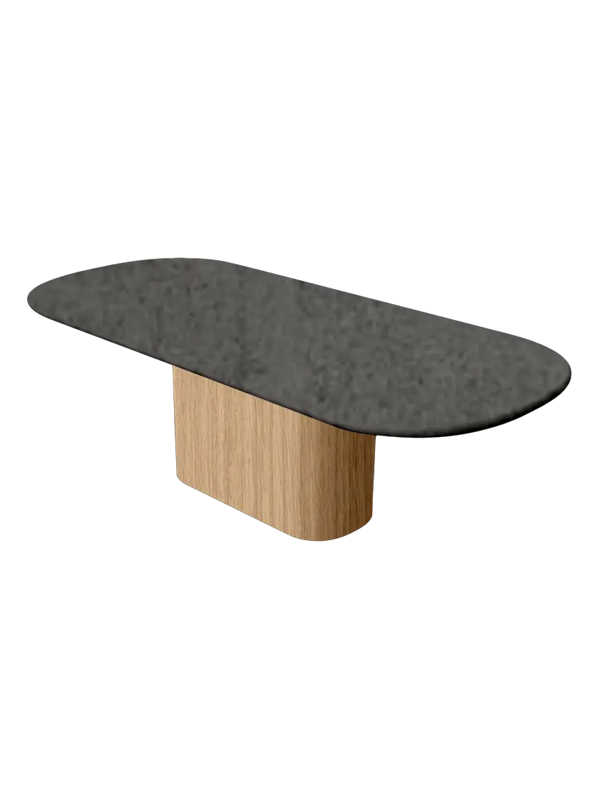 Table en Mortex® Hyppolyte Chêne Nuage