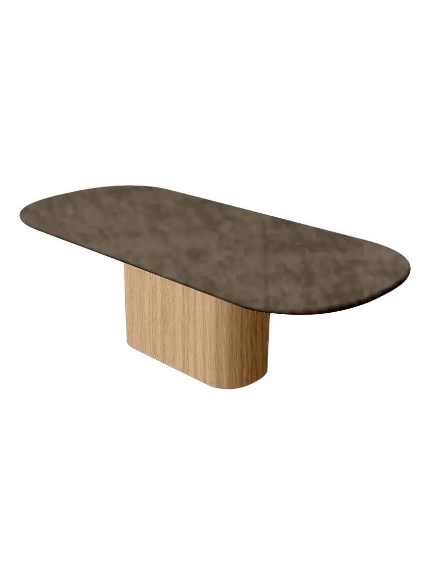 Table en Mortex® Hyppolyte Chêne Nuage