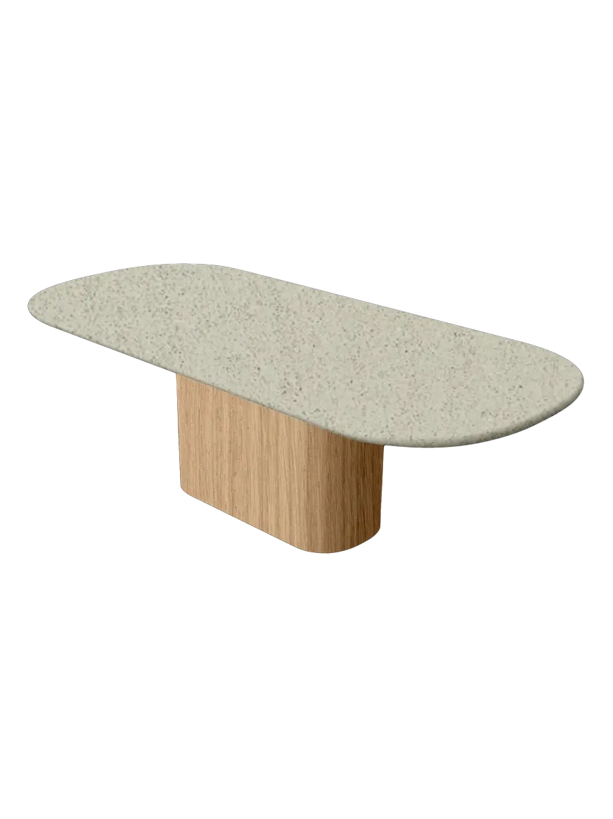 Table en Mortex® Hyppolyte Chêne Nuage