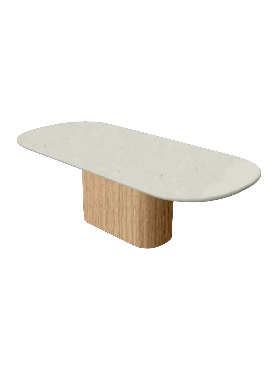 Table en Mortex® Hyppolyte Chêne Nuage