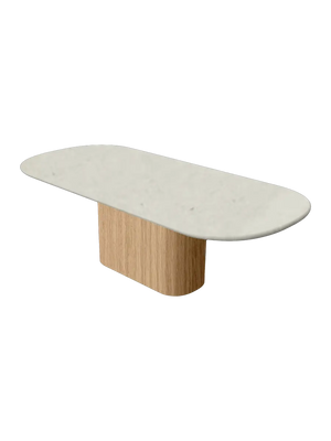 Table en Mortex® Hyppolyte Chêne Nuage