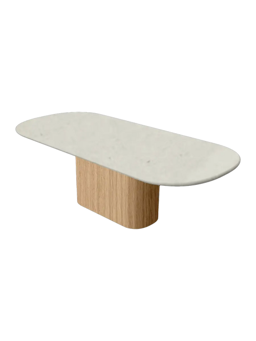 Table en Mortex® Hyppolyte Chêne Nuage