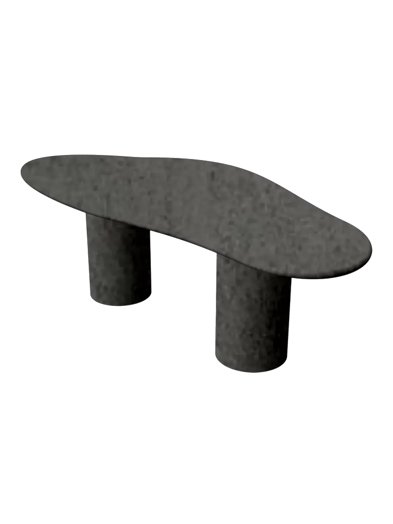 Détail du piètement — table à manger Isabelle fabriquée à la main