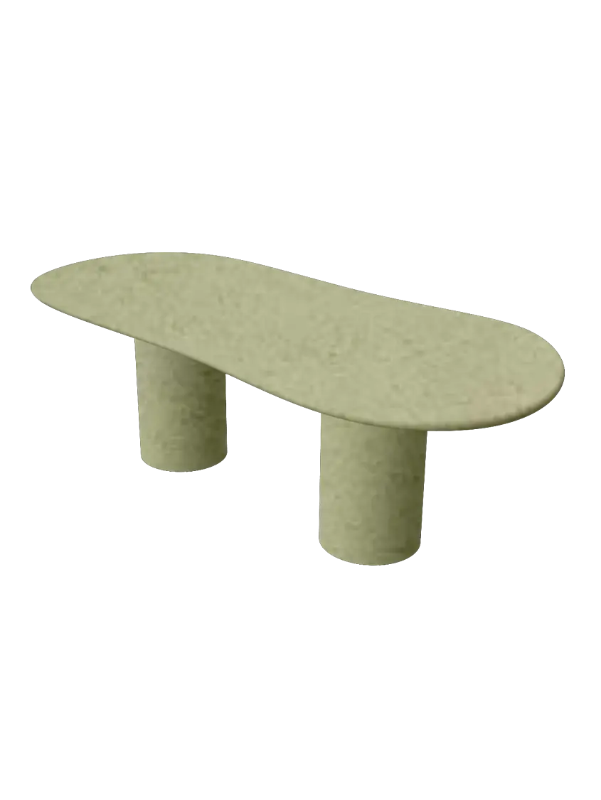 Table en Mortex® Nuage pied double NUAGE