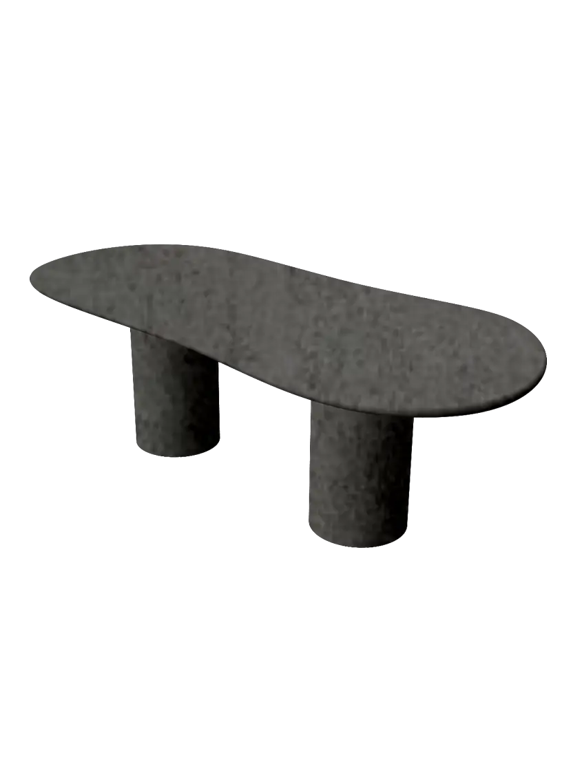 Table en Mortex® Nuage pied double NUAGE