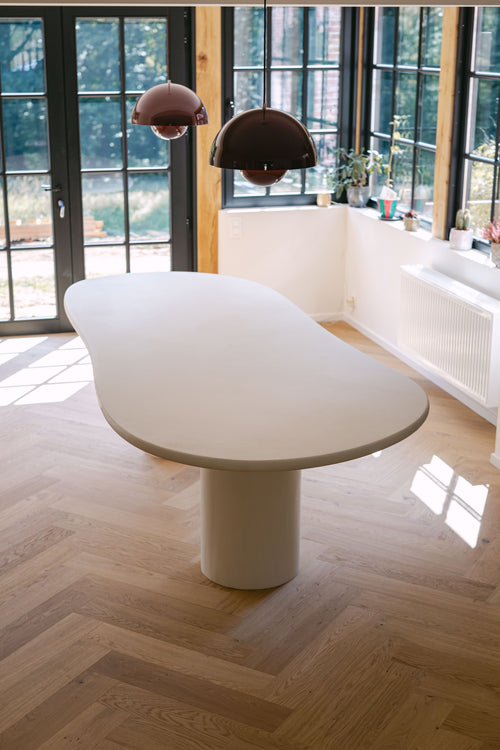 Table en Mortex® Nuage pied double