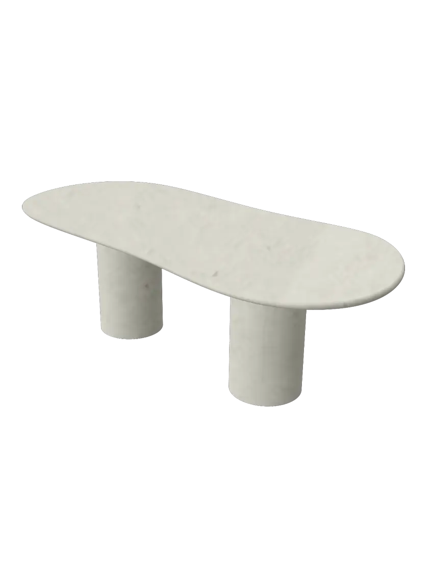 Table en Mortex® Nuage pied double NUAGE