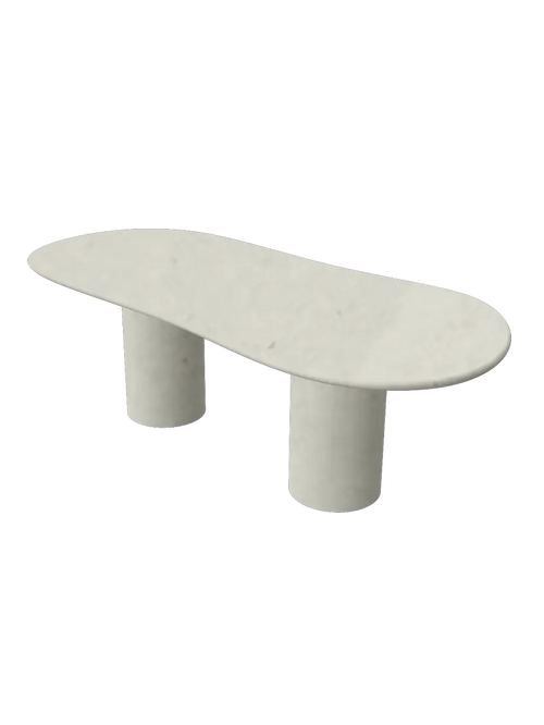 Table en Mortex® Nuage pied double NUAGE