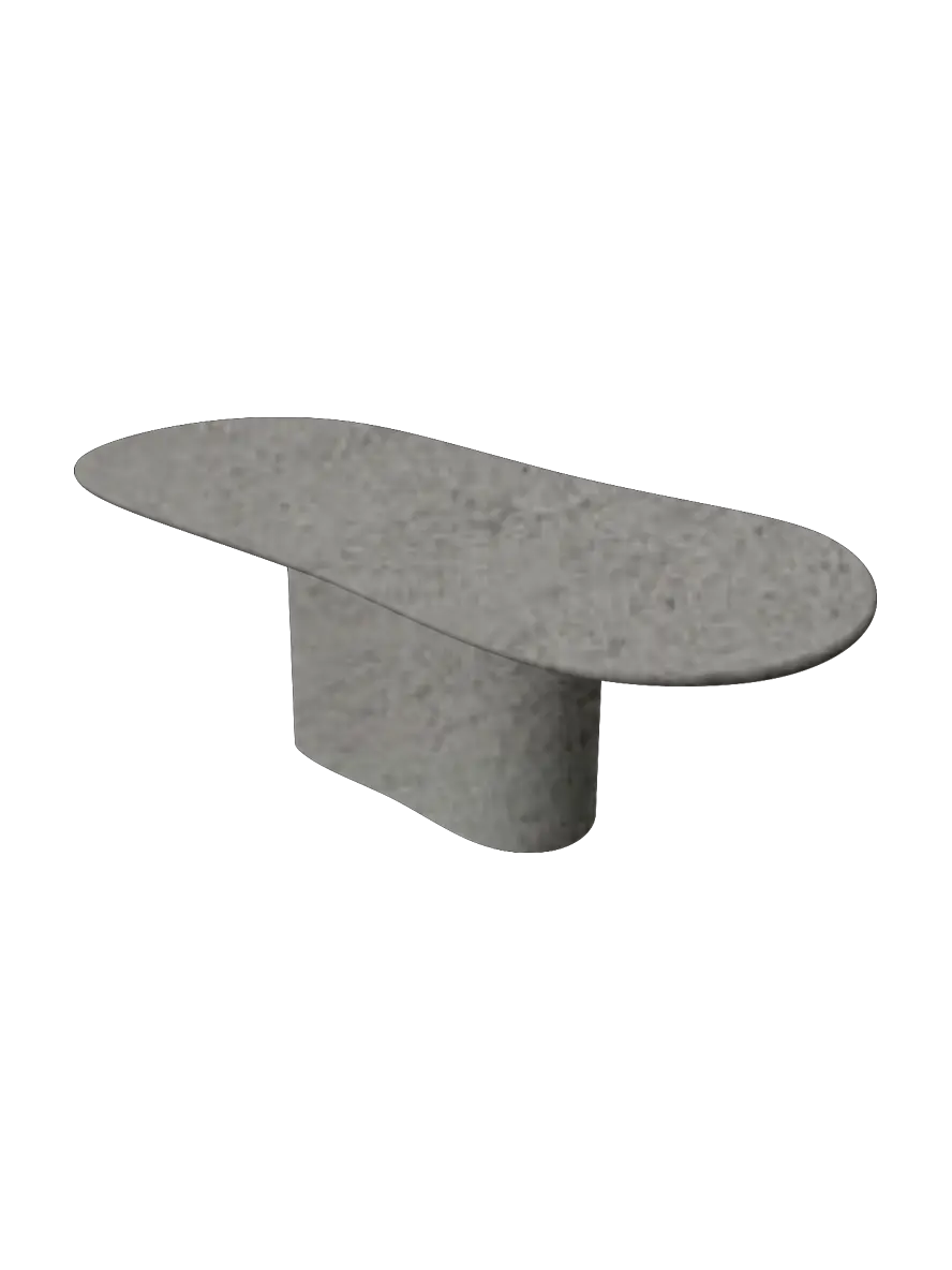 Perspective — table à manger Mortex® Nuage pied central — atelier Waterloo