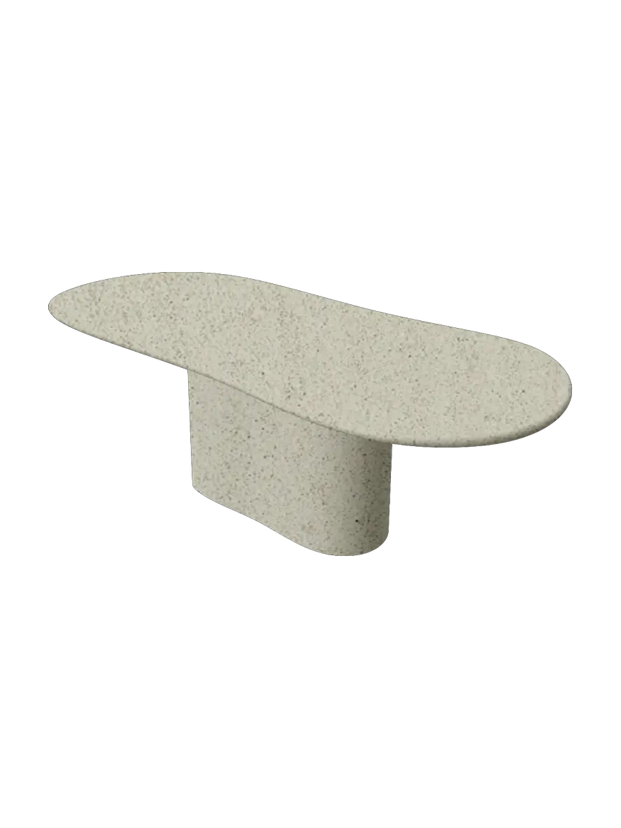 Table en Mortex® Nuage pied central Nuage